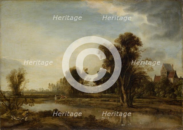 Village Pond, c1645. Creator: Aert van der Neer.
