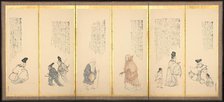 Scenes from "Essays in Idleness", late 1700s-early 1800s. Creator: Matsumura Goshun (Japanese, 1752-1811).