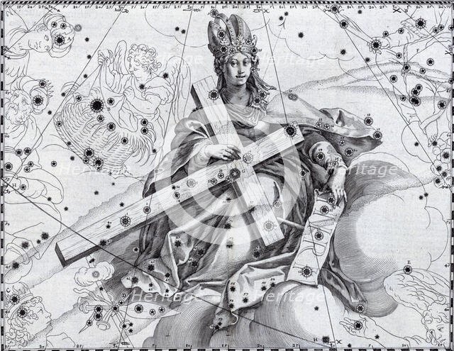 Cygnus as the Holy Cross, 1627.  Creator: Julius Schiller.