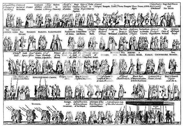 The coronation procession of George II, 1727 (c1905). Artist: Unknown