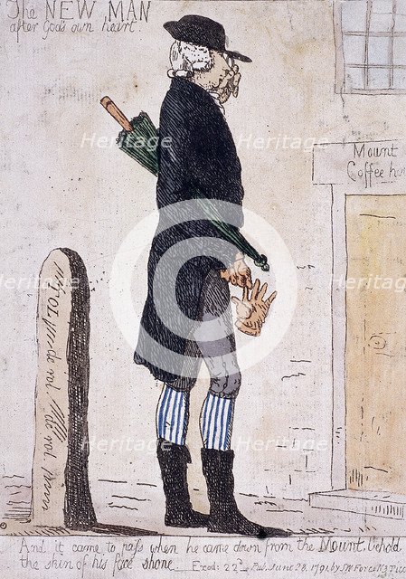 'The new man after God's own heart', 1791. Artist: Anon