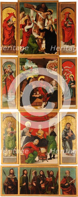 Altarpiece of Saints Anne and Michael the Archangel (Left panel). Artist: Comontes, Francisco de (active 1524-1565)