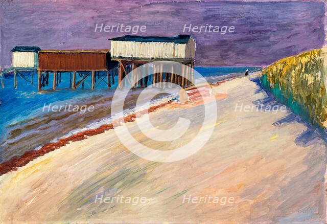 Bathing Cabin , 1911. Creator: Werefkin, Marianne, von (1860-1938).