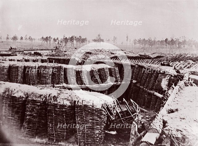 Fort Sedgwick near Petersburg, interior, 1864. Creator: Tim O'Sullivan.