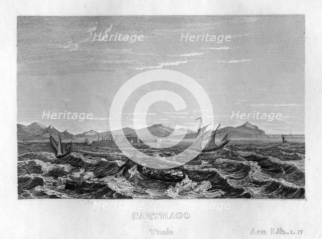 Carthage, Tunisia, c1833. Artist: Unknown