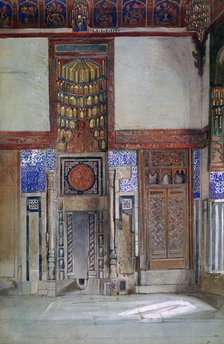 'The House of Moufti Sheikh el Mahadi, Cairo', 1873. Artist: Frank Dillon