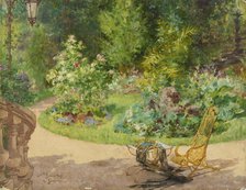 The garden of the avenue d'Eylau, 1885. Creator: Georges Jeannin.