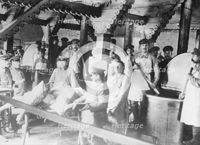Doeberitz - making stew for prisoners, between c1915 and 1918. Creator: Bain News Service.