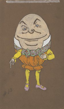 Humpty Dumpty (costume design for Alice-in-Wonderland, 1915). Creator: William Penhallow Henderson.