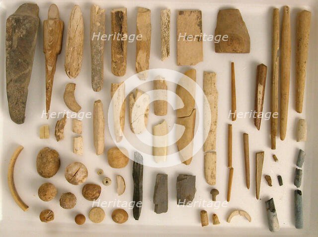 Ivory Fragments, Coptic, 4th-7th century. Creator: Unknown.