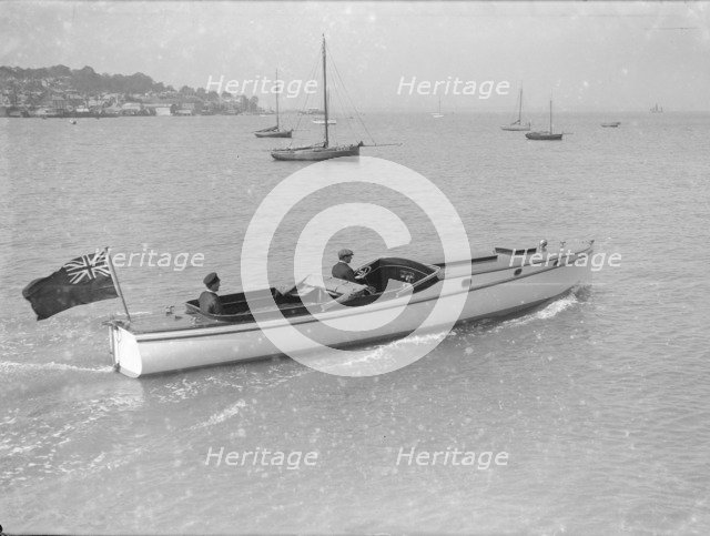 Wolseley motor launch, 1914. Creator: Kirk & Sons of Cowes.