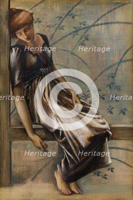 The Briar Rose Series - Study for 'The Garden Court', 1889. Creator: Sir Edward Coley Burne-Jones.