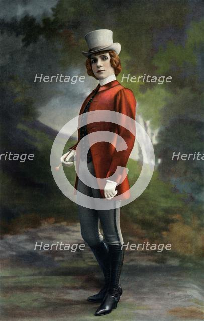 'Theatre Des Varietes. La Chauve-Souris - Le Prince Orlofsky. - Mlle. Eve Lavalliere', 1904. Creator: Unknown.