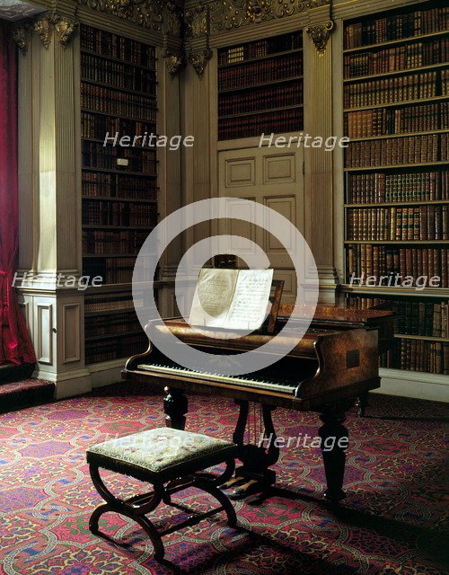 Interior of the library at Audley End House, Saffron Walden, Essex, 1994. Artist: Paul Highnam