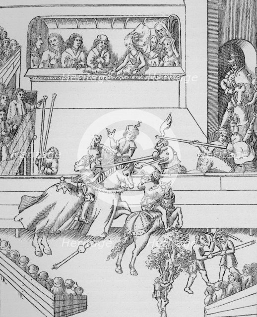 Tournament of the Earl of Warwick, 16th century (1906). Artist: Unknown.