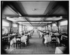 Dining room of the Inn, Charlevoix-the-Beautiful, between 1890 and 1901. Creator: Unknown.