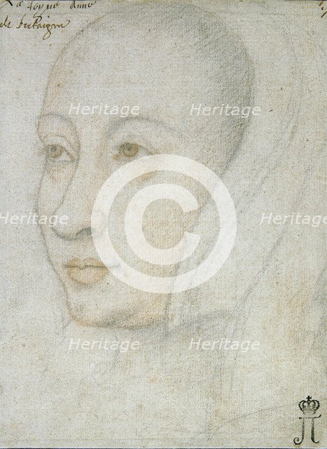 Portrait of Anne of Brittany (1477-1514).