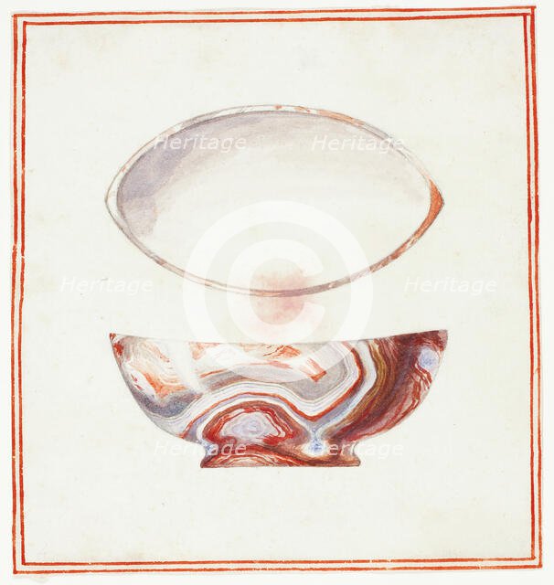 Marbleized Bowl with Cover, n.d. Creator: Giuseppe Grisoni.