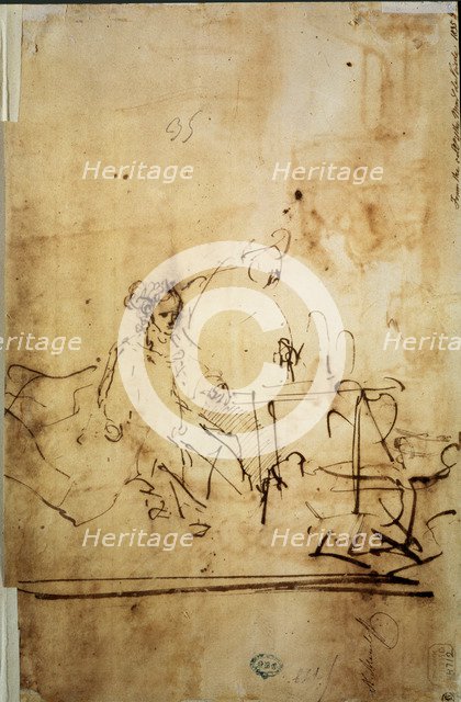 'Ahasuerus, Haman and Esther', 17th century. Artist: Rembrandt Harmensz van Rijn    