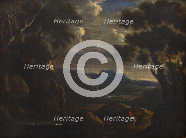 Landscape with a Man on Horseback, 2nd half of 17th century.