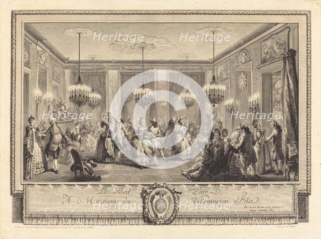 Le bal paré, 1774. Creator: Antoine Jean Duclos.