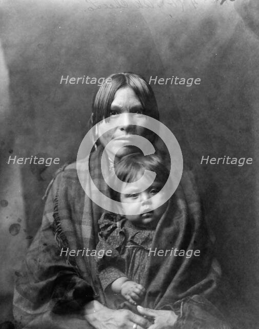 Babe and parent, c1905. Creator: Edward Sheriff Curtis.