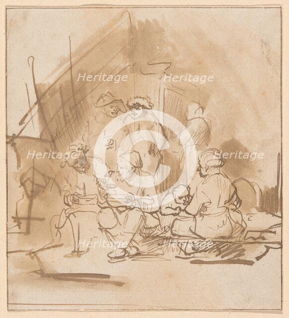 Satyr Among the Peasants, 1645/50. Creator: Barent Fabritius.