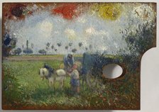 The Artist's Palette With A Landscape, c1878-80. Creator: Camille Pissarro.