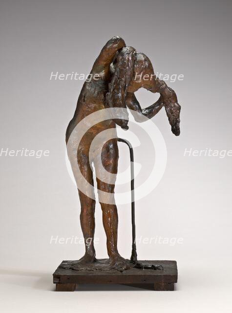 Woman Arranging Her Hair, possibly late 1880s/1890s. Creator: Edgar Degas.