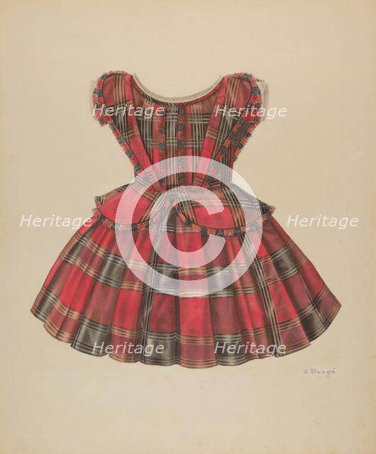 Girl's Dress, 1935/1942. Creator: Virginia Berge.