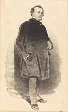 Henry Monnier, 1843. Creator: Paul Gavarni.