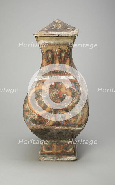 Square-Sectioned Jar (Fanghu), Western Han dynasty (206 B.C.-A.D. 9). Creator: Unknown.