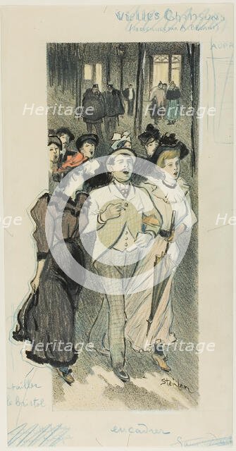 Old Songs, n.d. Creator: Theophile Alexandre Steinlen.