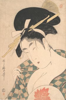 A Courtesan, late 18th-early 19th century. Creator: Kitagawa Utamaro.