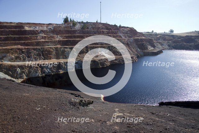 A copper mine in Mina de Sao Domingos, Portugal, 2009. Artist: Samuel Magal