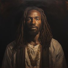 AI Image - Illustration of Black Jesus Christ, 2023. Creator: Heritage Images.