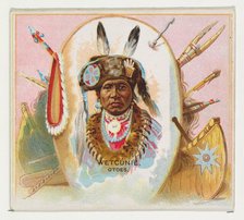 Wetcunie, Otoes, from the American Indian Chiefs series (N36) for Allen & Ginter Cigarette..., 1888. Creator: Allen & Ginter.