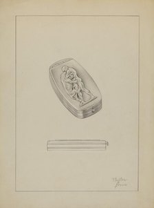 Silver Snuff Box, c. 1936. Creator: Clayton Braun.