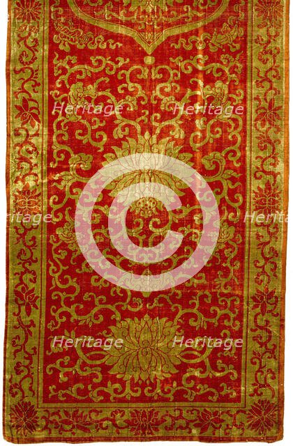 Chair Seat Cover, about 1850-1890. Creator: Unknown.