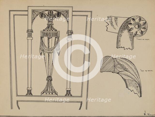 Armchair, c. 1936. Creator: Nicholas Gorid.