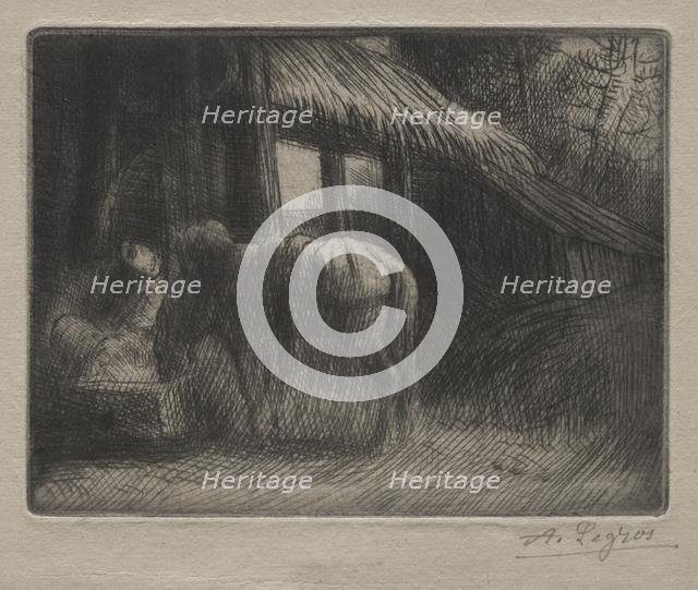 The Watering Place (2nd Plate). Creator: Alphonse Legros (French, 1837-1911).