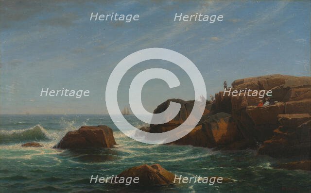 Castle Rock, Nahant, 1865. Creator: William Stanley Haseltine.