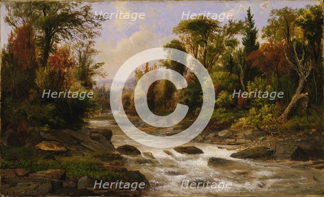 On the St. Annes, East Canada, 1863, 1865. Creator: Robert Seldon Duncanson.