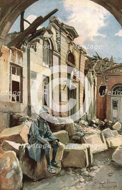 ''Cour de l'Eveche', 1916 Creator: Francois Flameng.