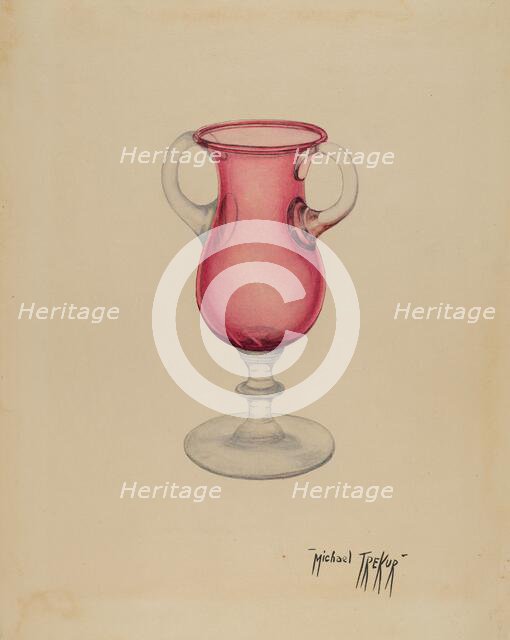 Vase, c. 1940. Creator: Michael Trekur.