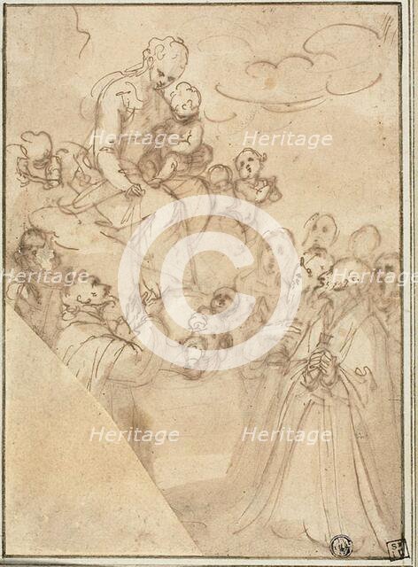 Madonna of the Rosary, with Dominic and Other Saints, n.d. Creator: Guglielmo Caccia.