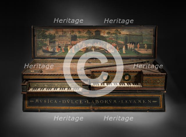 Double Virginal, 1581. Creator: Hans Ruckers the Elder.