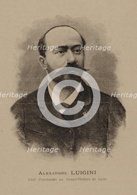Portrait of the composer Alexandre Luigini (1850-1906) , 1887. Creator: Sédard, E. (active 1880s).