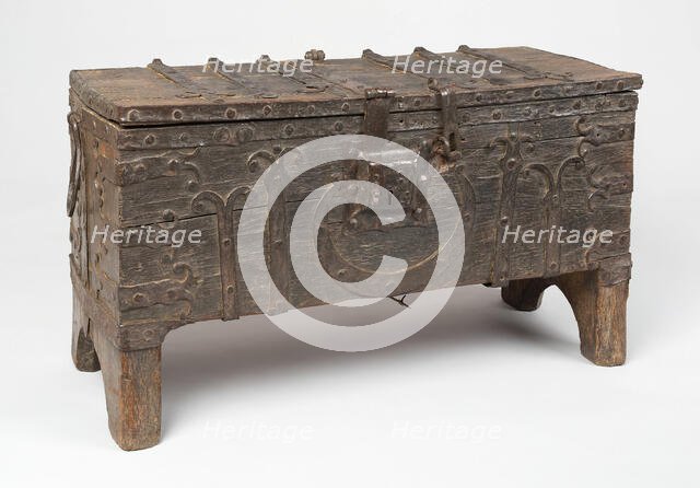 Chest, Alsace-Lorraine, 14th century. Creator: Unknown.