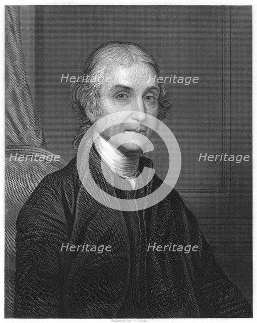 Joseph Priestley, English chemist and Presbyterian minister, 1860.  Artist: Anon